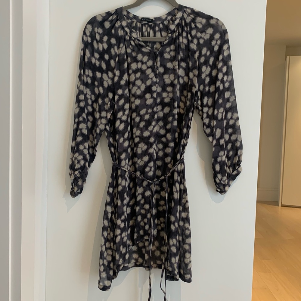 Club Monaco sheer tunic size S. Good condition light pulling overall
